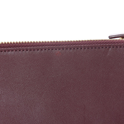 Celine Lambskin Small Trio Crossbody Bag Burgundy 13 of 18
