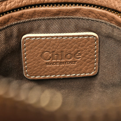 Chloe Nubuck Medium Marcie Satchel Greige 6 of 12