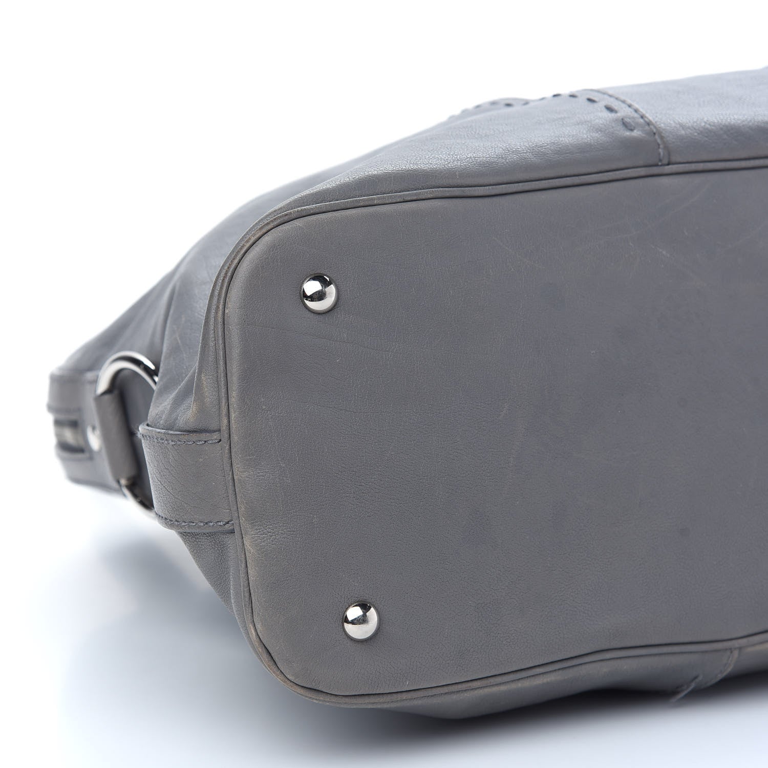 Saint Laurent Calfskin Oversized Muse Gray 8 of 11