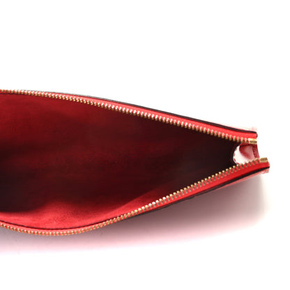 Louis Vuitton Epi Pochette Accessories 24 Castillan Red 8 of 12