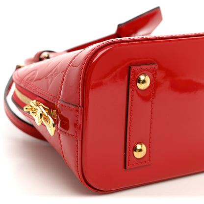 Louis Vuitton Vernis Alma BB Cherry 8 of 9