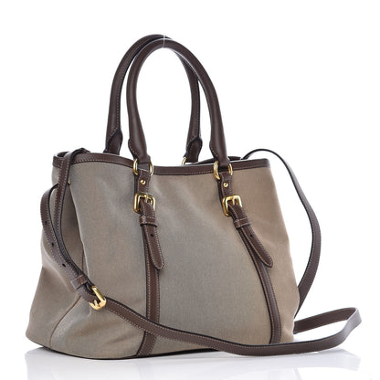 Prada Jacquard Logo Tote Corda Bruciato 3 of 9