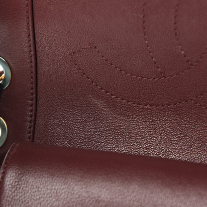 Chanel Sheepskin Quilted Vintage Mademoiselle Flap Dark Red 8 of 13