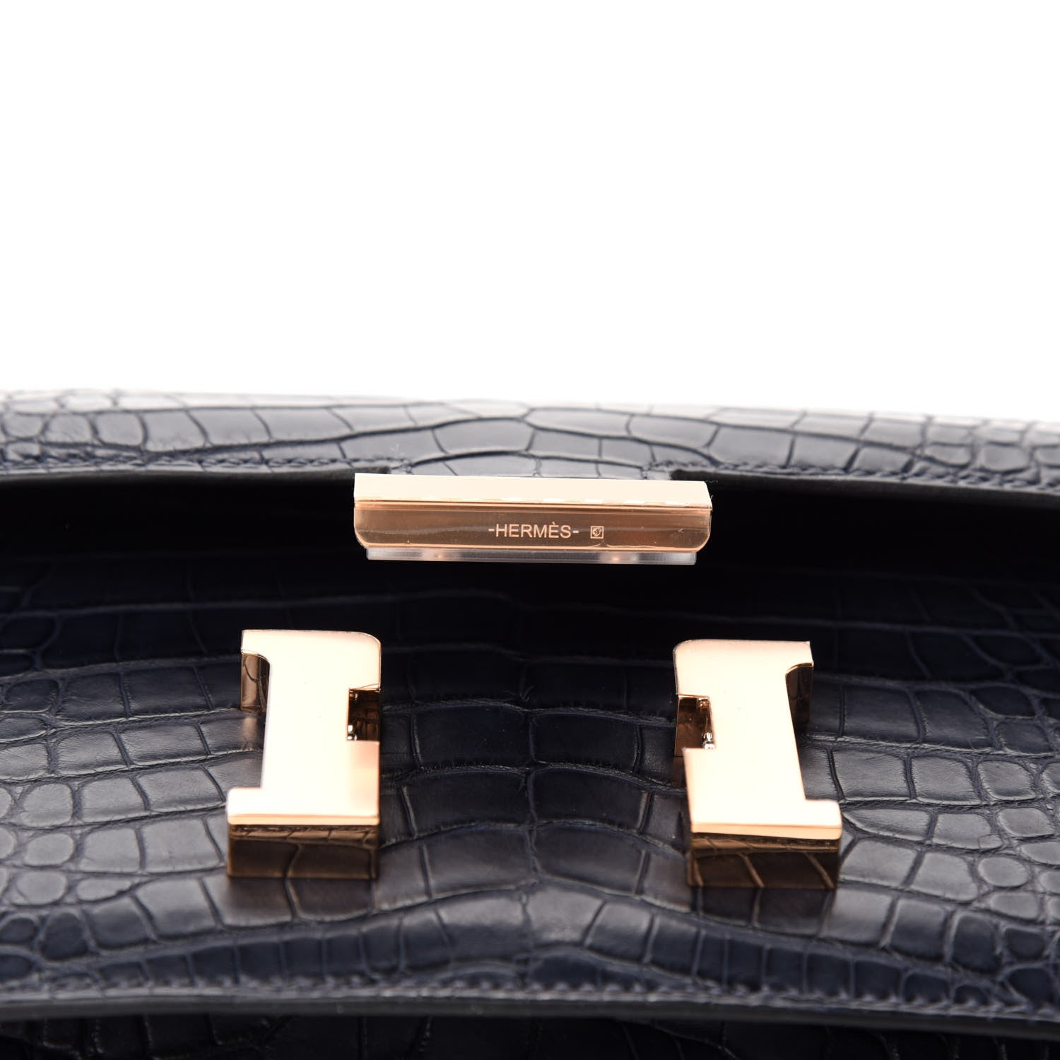 Hermes Matte Alligator Constance 18 Bleu Indigo 16 of 21