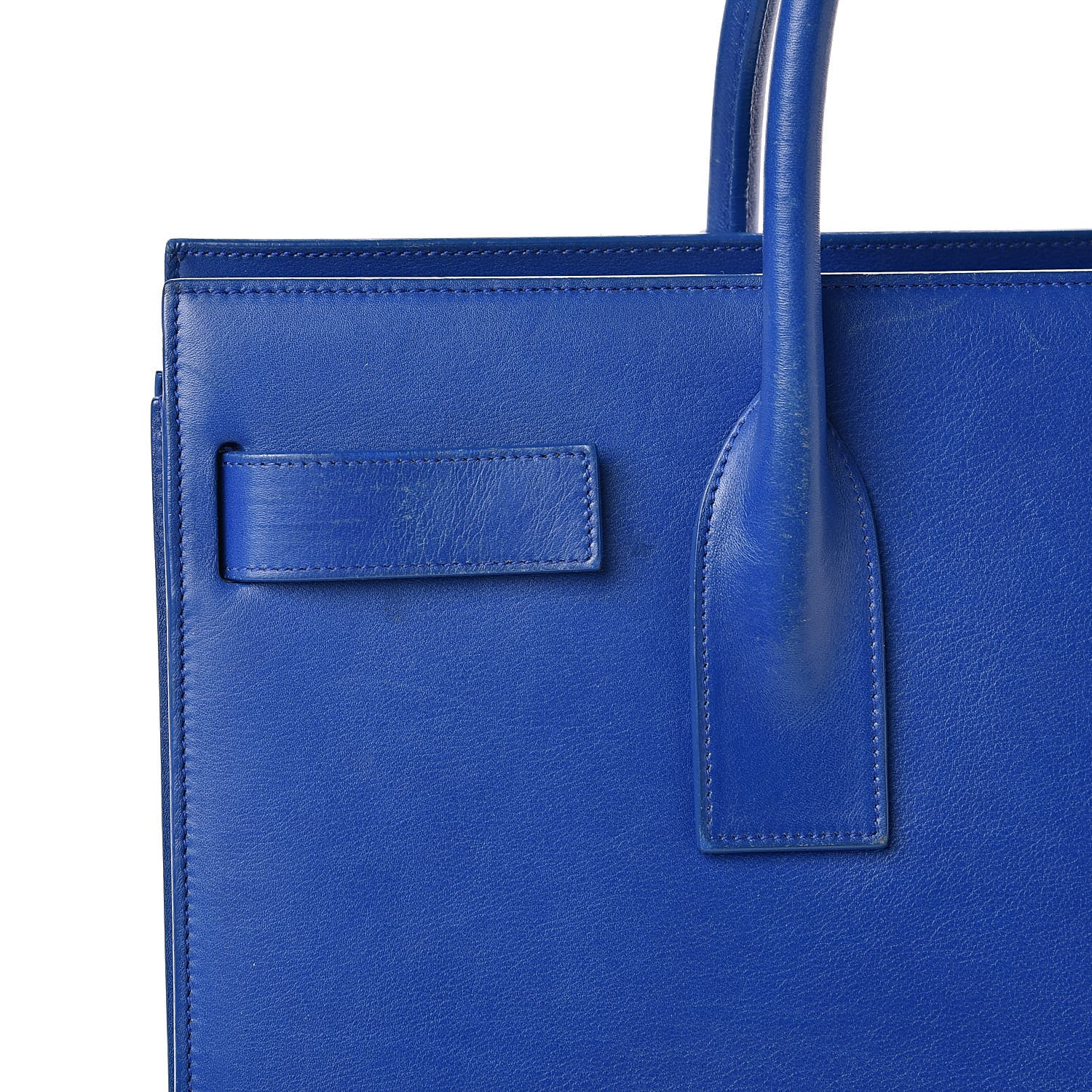 Saint Laurent Calfskin Large Sac De Jour Carryall Royal Blue 14 of 15