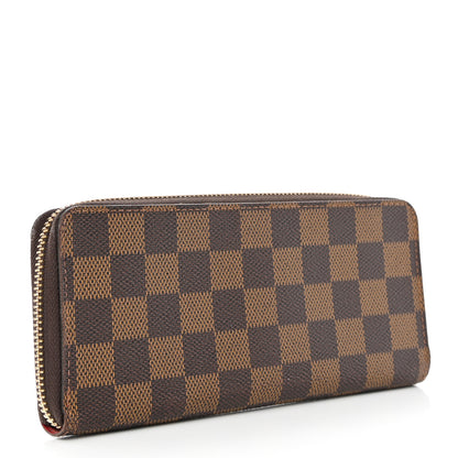 Louis Vuitton Damier Ebene Clemence Wallet Cherry 3 of 9