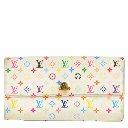 Louis Vuitton Monogram Multicolor Sarah Wallet White 1 of 7
