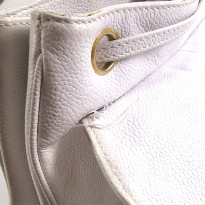 Chanel Caviar CC Backpack White 11 of 12