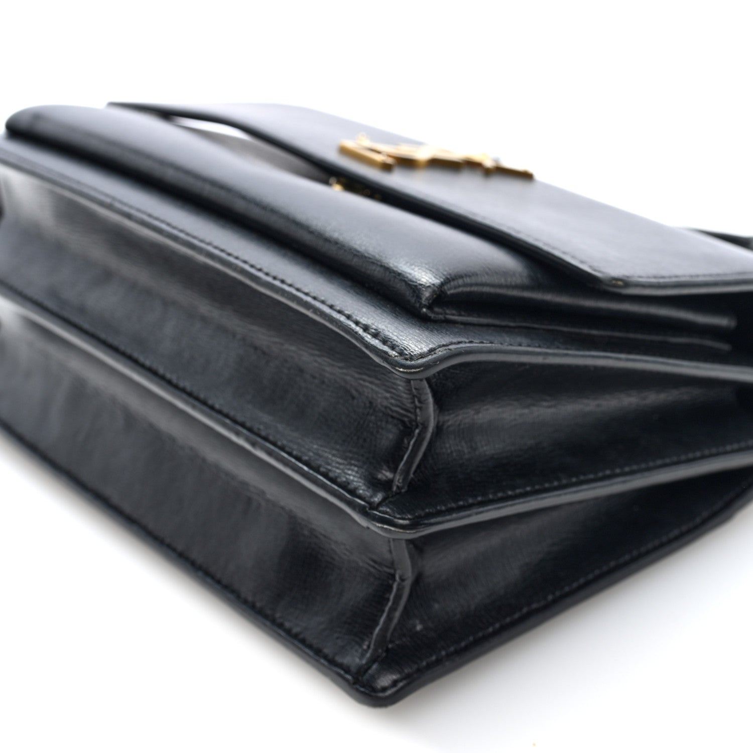 Saint Laurent Calfskin Medium Monogram Sunset Black 9 of 9