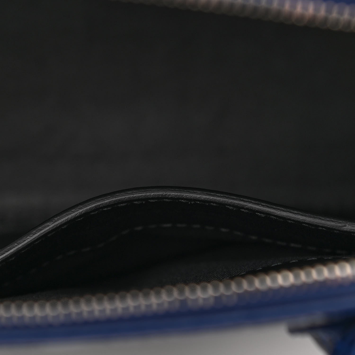 Balenciaga Shiny Calfskin Logo Crocodile Embossed S Ville Top Handle Bag Navy White 11 of 13