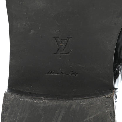 Louis Vuitton Glazed Calfskin Midtown Ankle Boots 37 Black 6 of 10