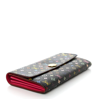 Louis Vuitton Monogram Multicolor Sarah Wallet Black Grenade 4 of 15