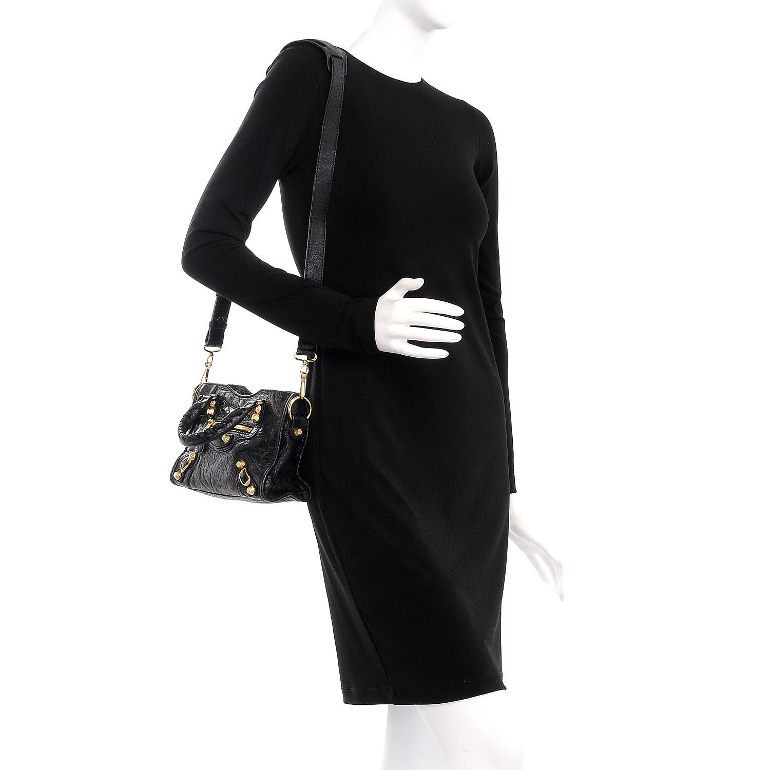 Balenciaga Agneau Giant 12 Gold Hardware Mini City Black 3 of 10