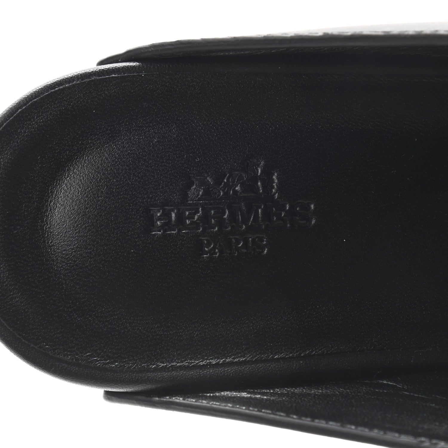 Hermes Calfskin Calya Mules 38 Black 6 of 7