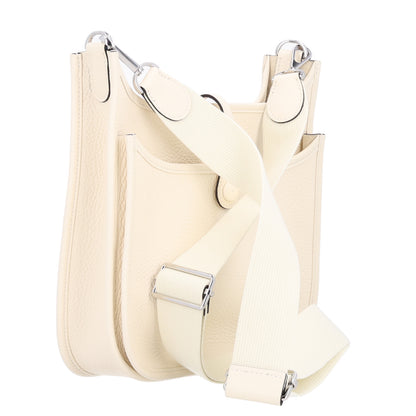 Hermes Taurillon Clemence Evelyne 23 Poche III Cream 3 of 10