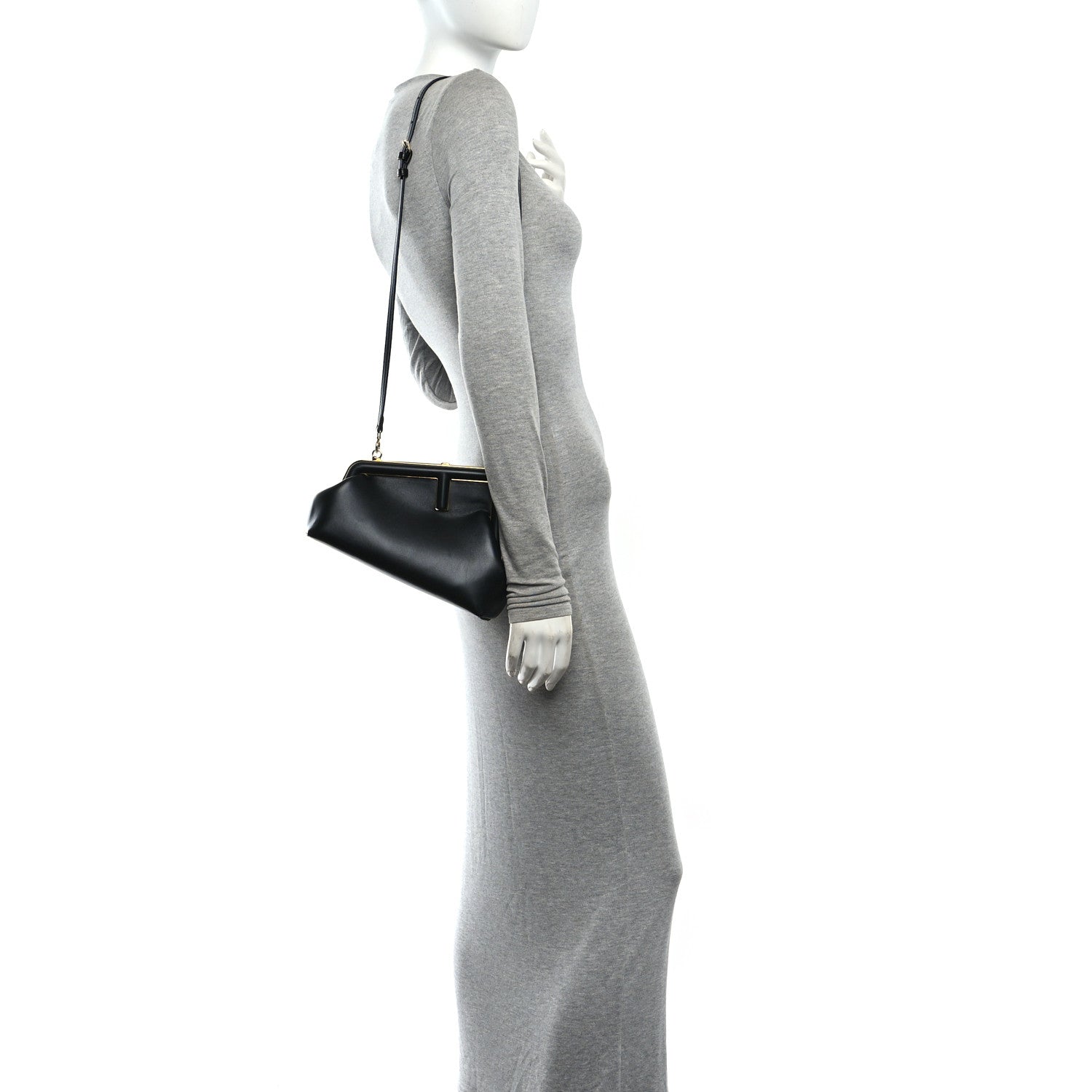 Fendi Shiny Nappa Small Fendi First Black Black 2 of 10