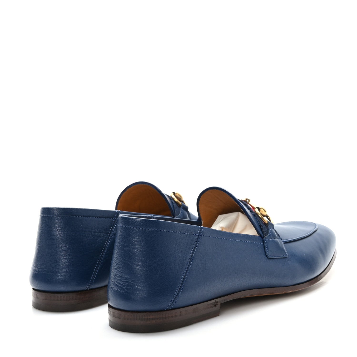 Gucci Agnello Plonge Granada Kid Web Mens Horsebit Loafers 8 Royale 4 of 9