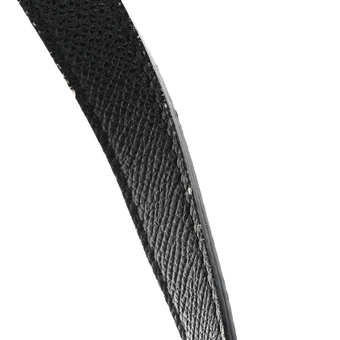 Signature Grained Calfskin Logo S Ville Day Bag Black