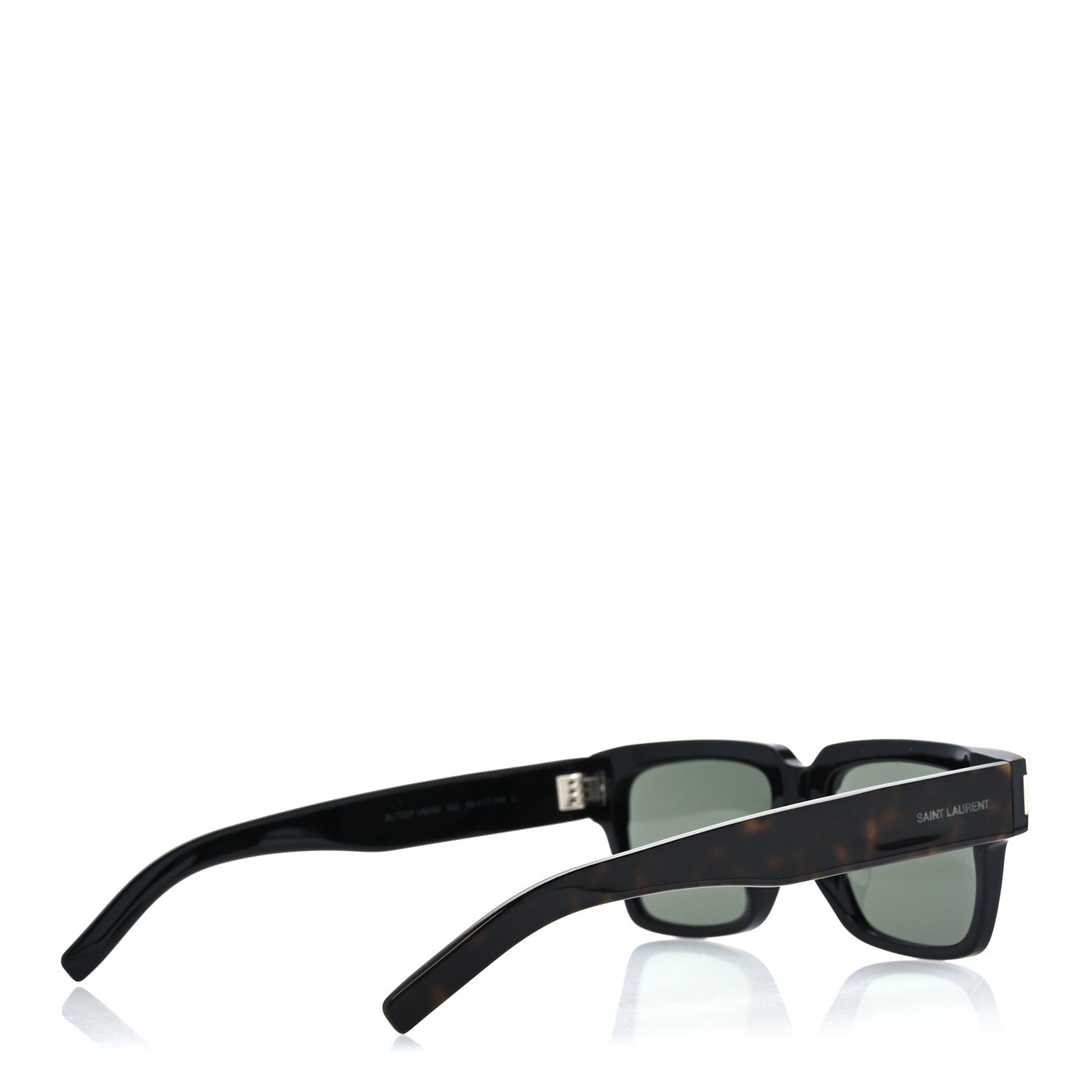 Saint Laurent Acetate Vadim Sunglasses SL 732/F Black Havana 4 of 8
