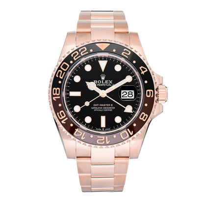 Rolex 18K Everose Gold 40mm GMT-Master II Root Beer Watch 126715CHNR 1 of 5