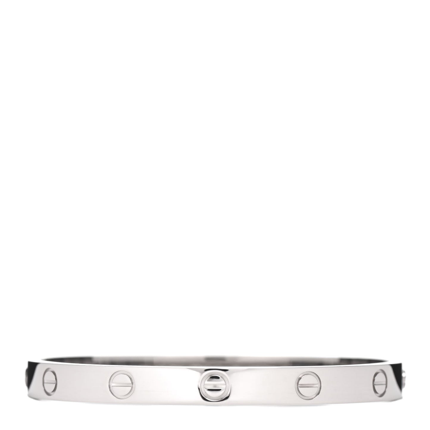 18K White Gold LOVE Bracelet 17