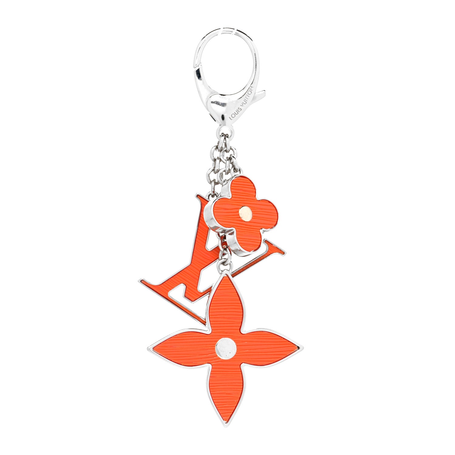 Louis Vuitton Fleur d Epi Bag Charm Piment 1 of 4