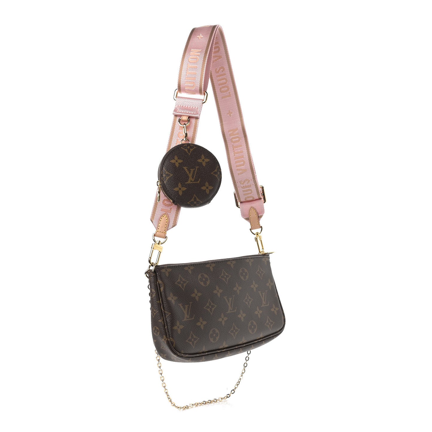 Monogram Multi Pochette Accessories Rose Clair