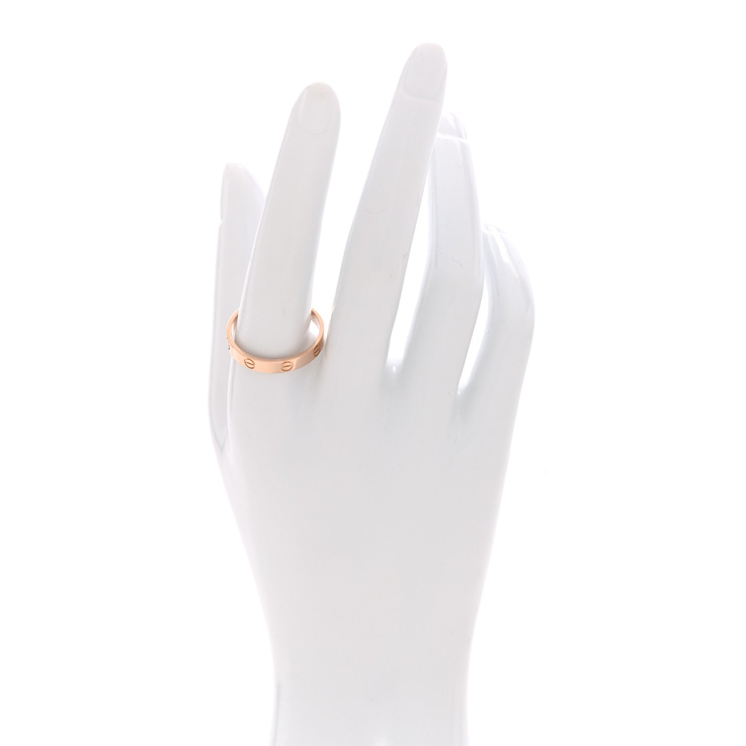Cartier 18K Pink Gold 3.5mm LOVE Wedding Band Ring 63 10.25 2 of 5
