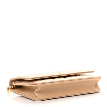 Chanel Caviar Quilted Wallet On Chain WOC Beige 4 of 10
