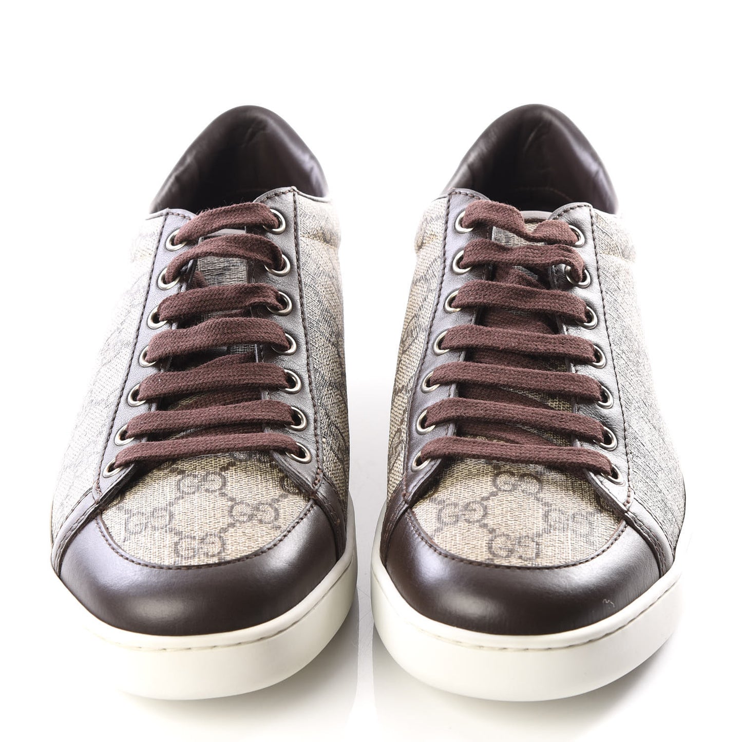 GG Supreme Monogram Womens Tessuto Sneakers 39.5 Ebony