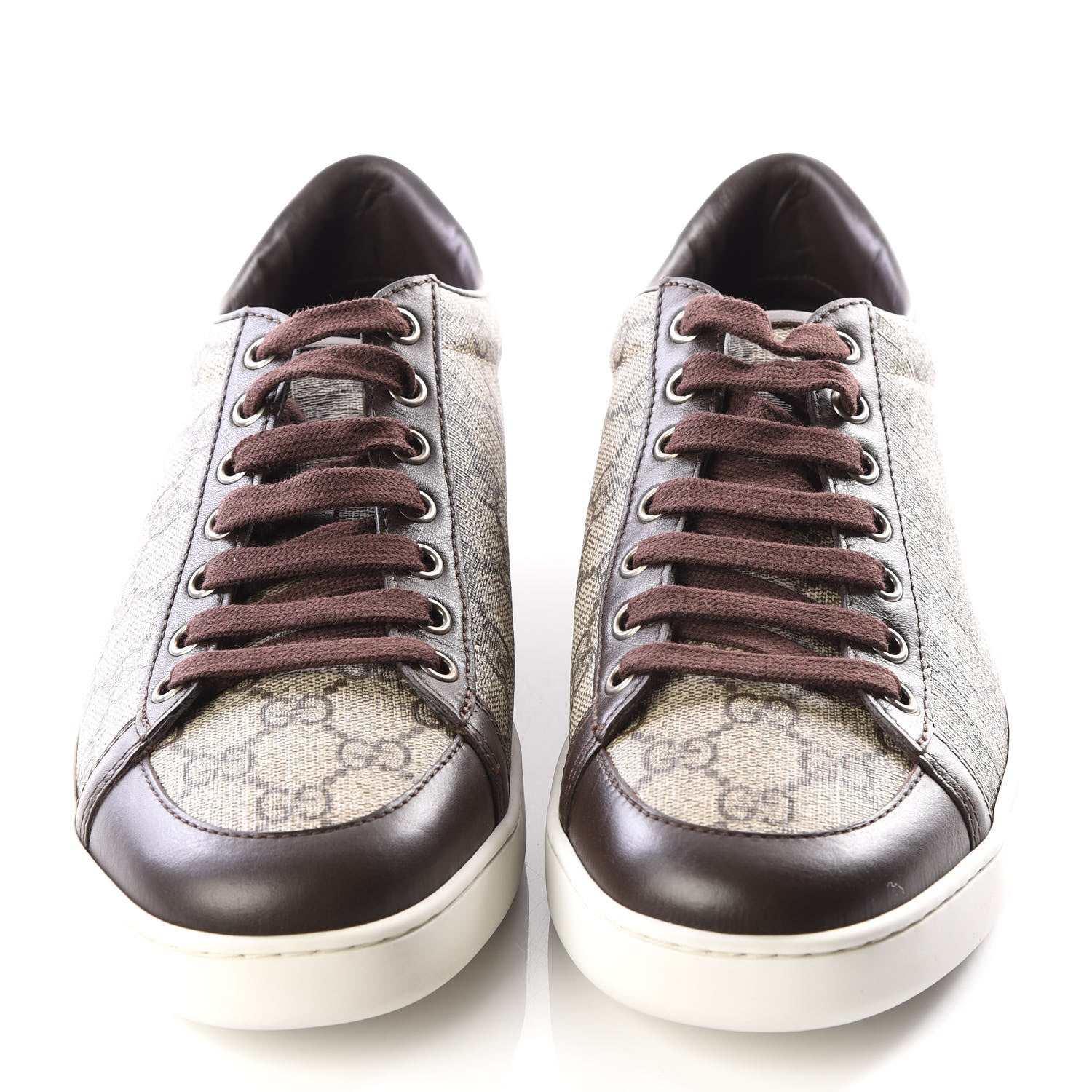 Gucci GG Supreme Monogram Womens Tessuto Sneakers 39.5 Ebony 3 of 9