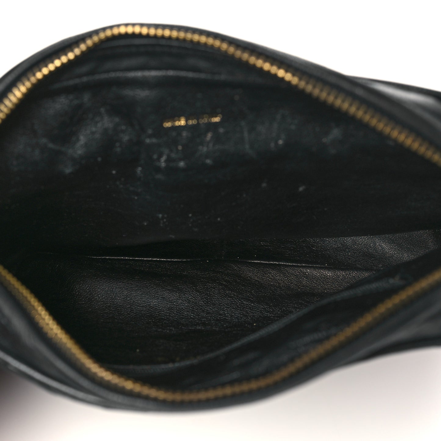 Lambskin Quilted Tassel Camera Case Navy