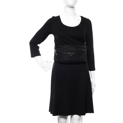 Prada Tessuto Nylon Montagna Belt Bag Black 2 of 10