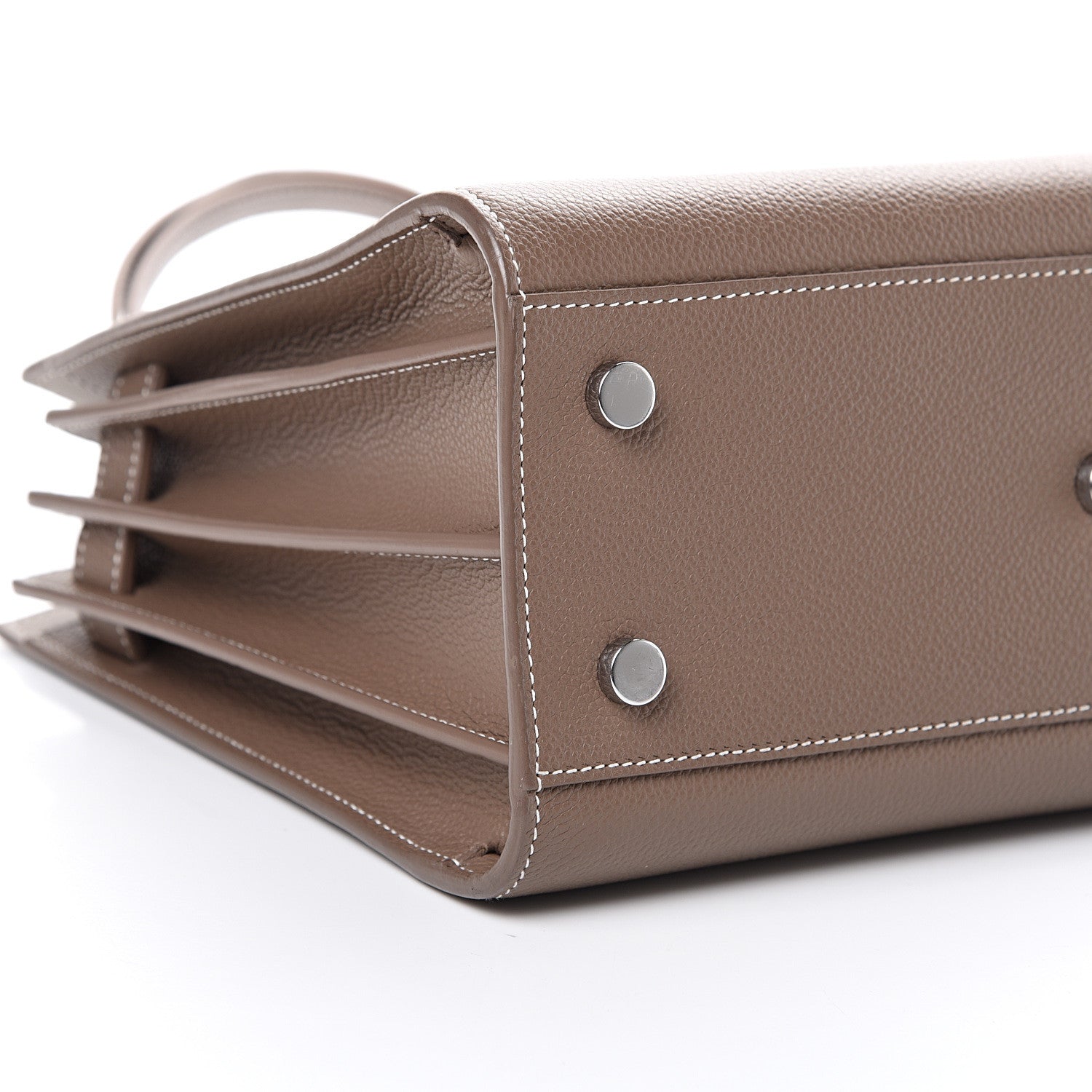 Saint Laurent Grained Calfskin Baby Sac De Jour Taupe 8 of 9