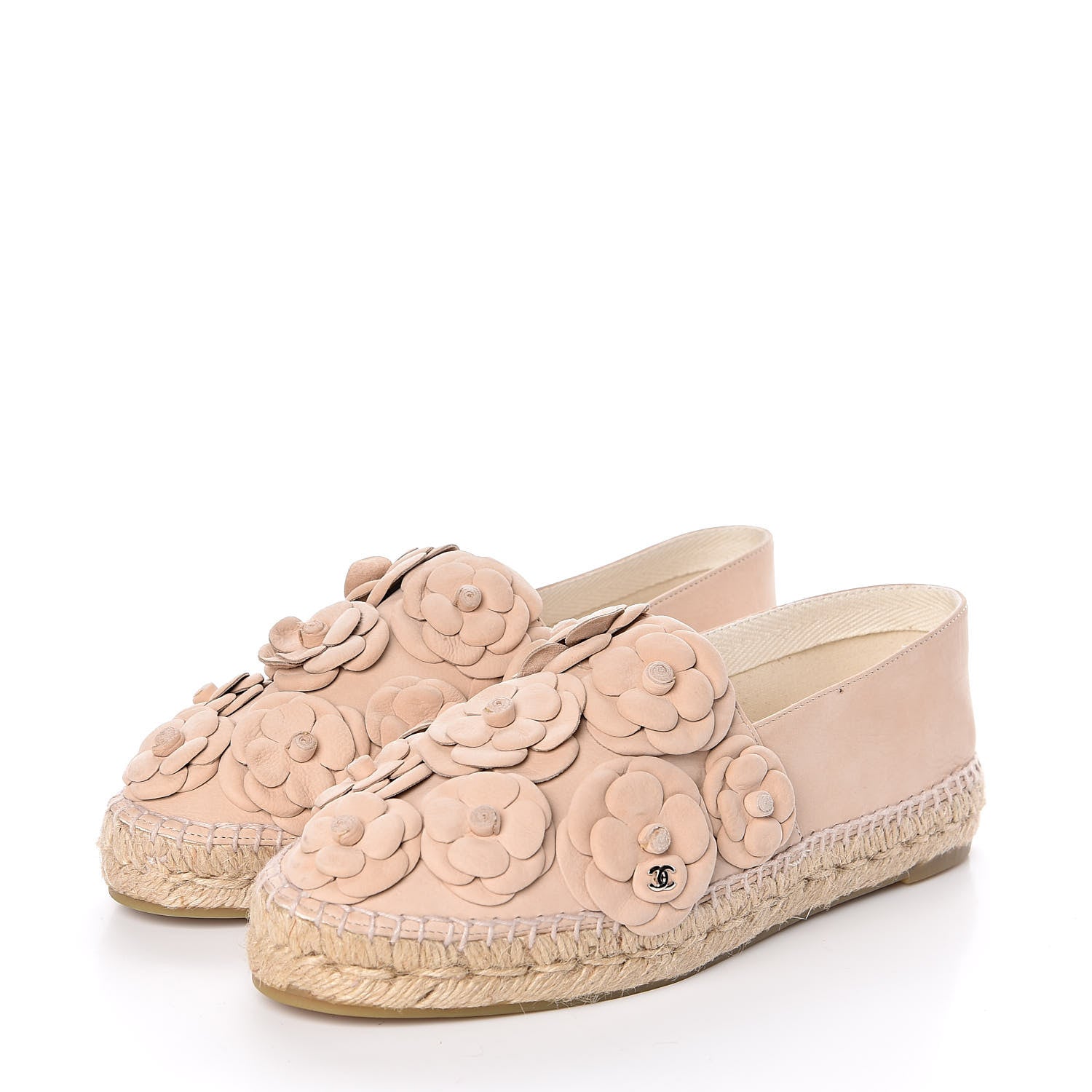 Chanel Suede Camellia CC Espadrilles 40 Pink 3 of 10
