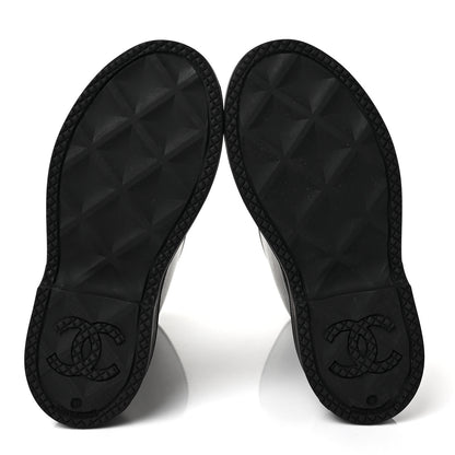 Chanel Caoutchouk CC High Boots 37 Black 6 of 7
