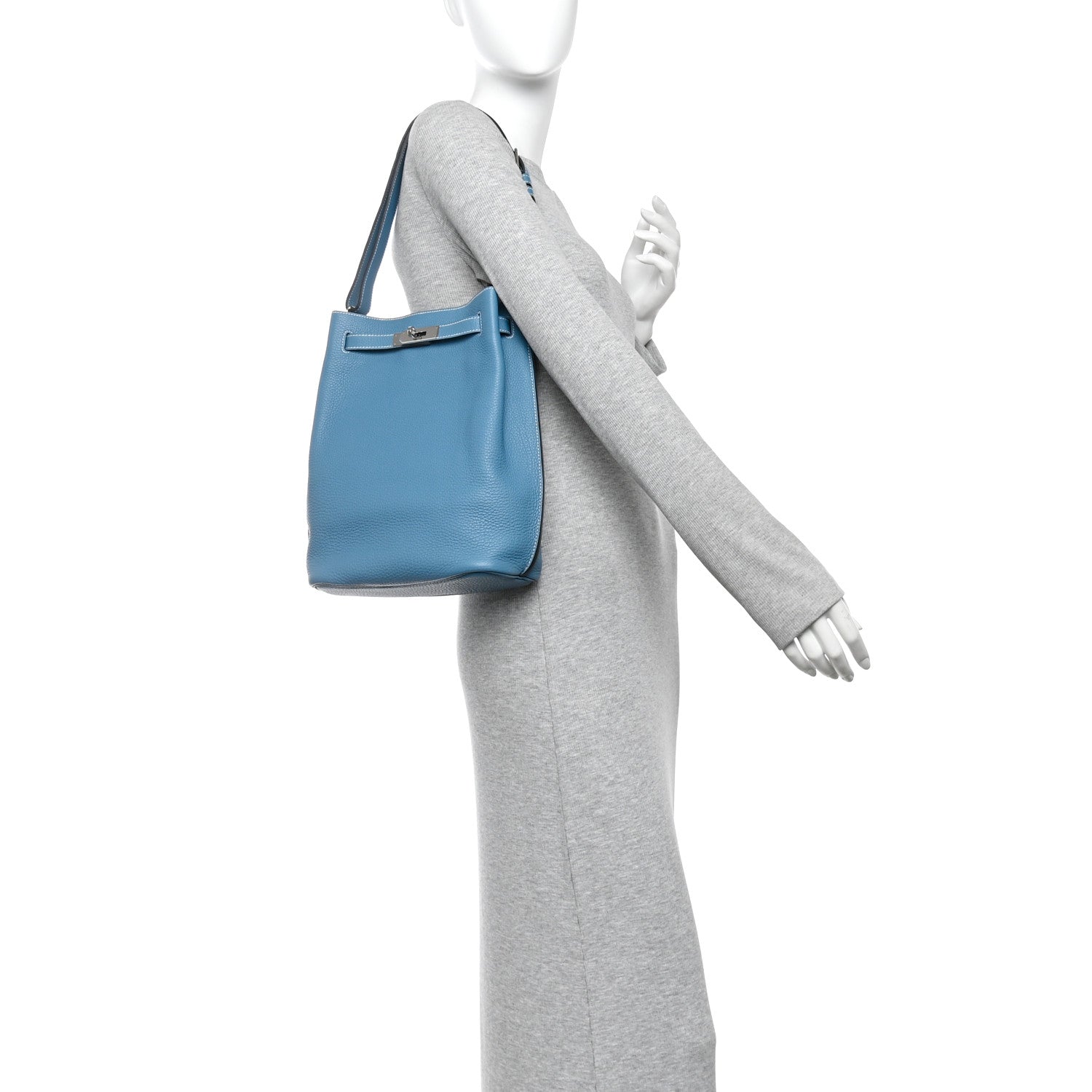 Hermes Togo So Kelly 26 Blue Jean 2 of 10
