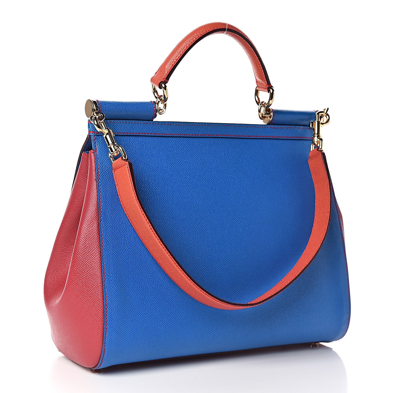 Dolce & Gabbana Dauphine Tri-Color Large Miss Sicily Satchel Multicolor 4 of 11
