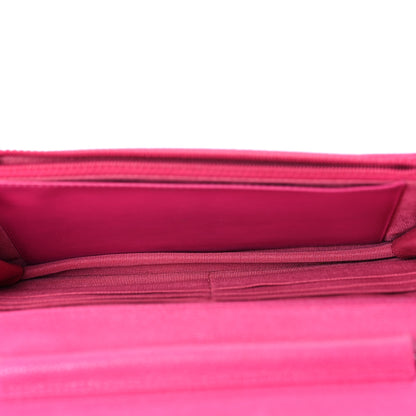Chanel Caviar Quilted Wallet on Chain WOC Fuchsia 8 of 11
