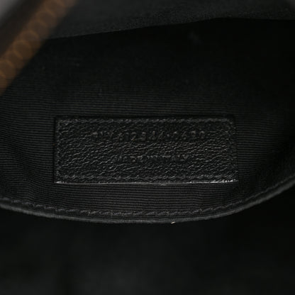 Saint Laurent Calfskin Matelasse Monogram Monochrome Lou Camera Bag Black 7 of 19