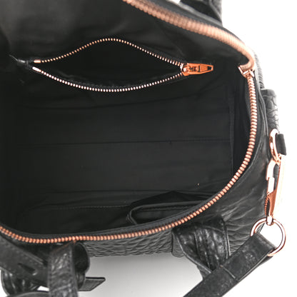 Alexander Wang Pebbled Lambskin Rockie Black Rose Gold Hardware 4 of 7