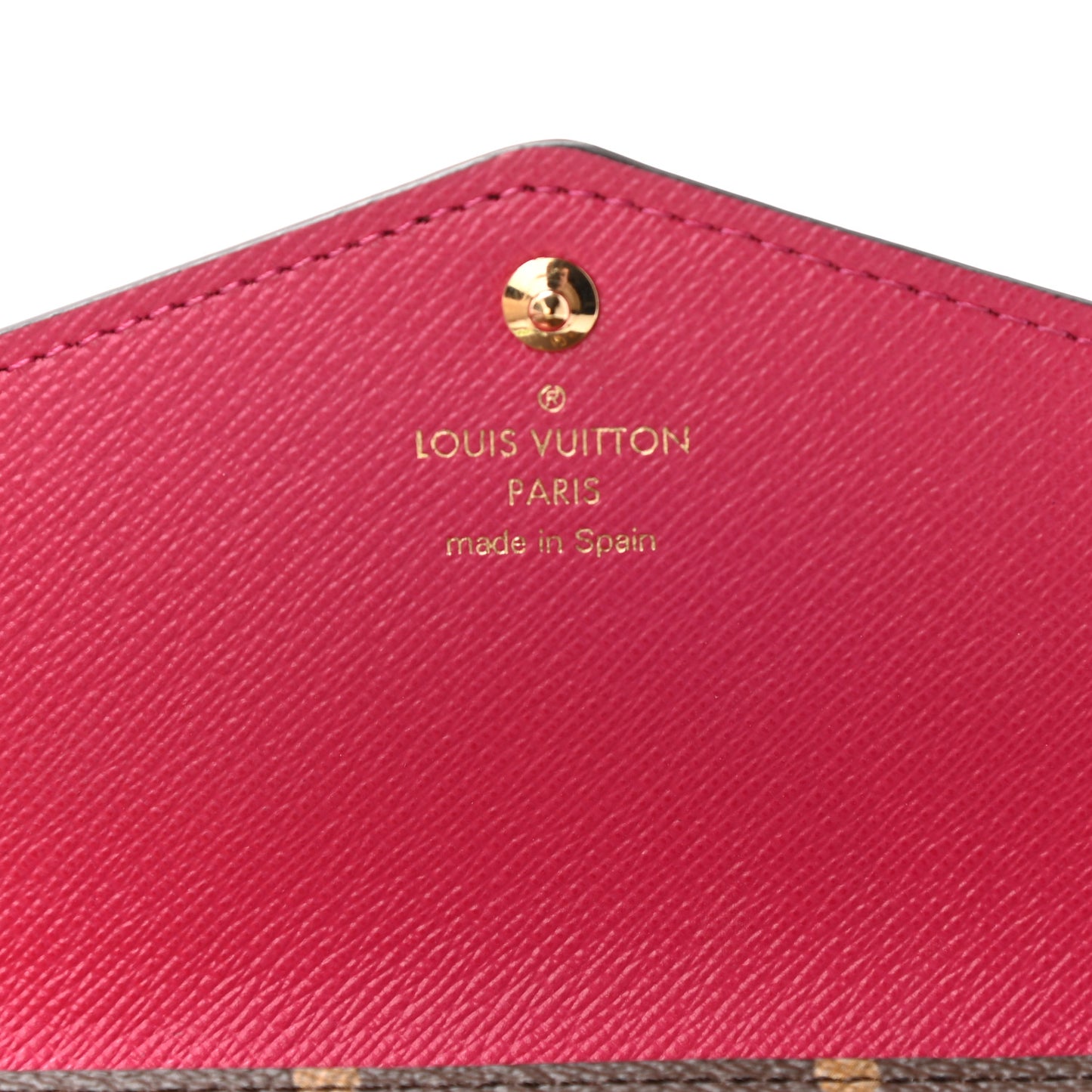 Monogram Travel Stickers Sarah Wallet