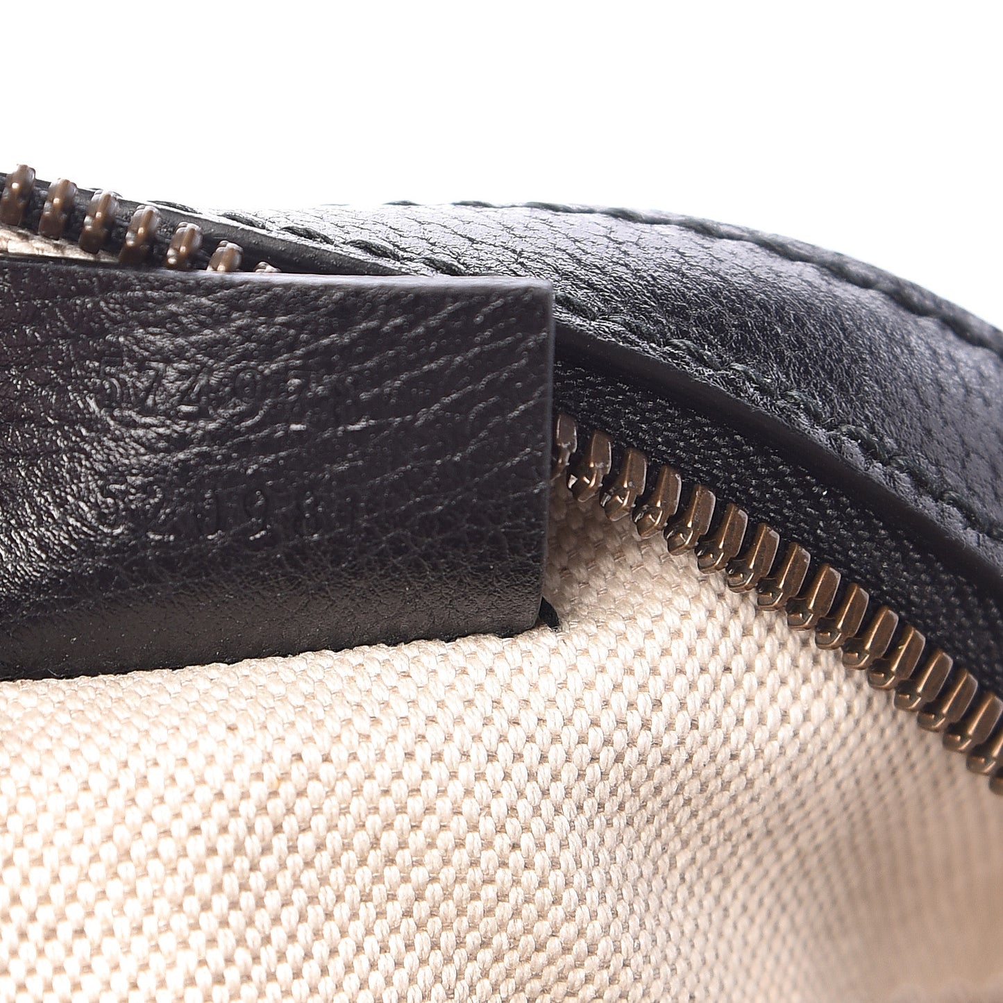 Velvet Calfskin GG Monogram Round Shoulder Bag Blue Beige