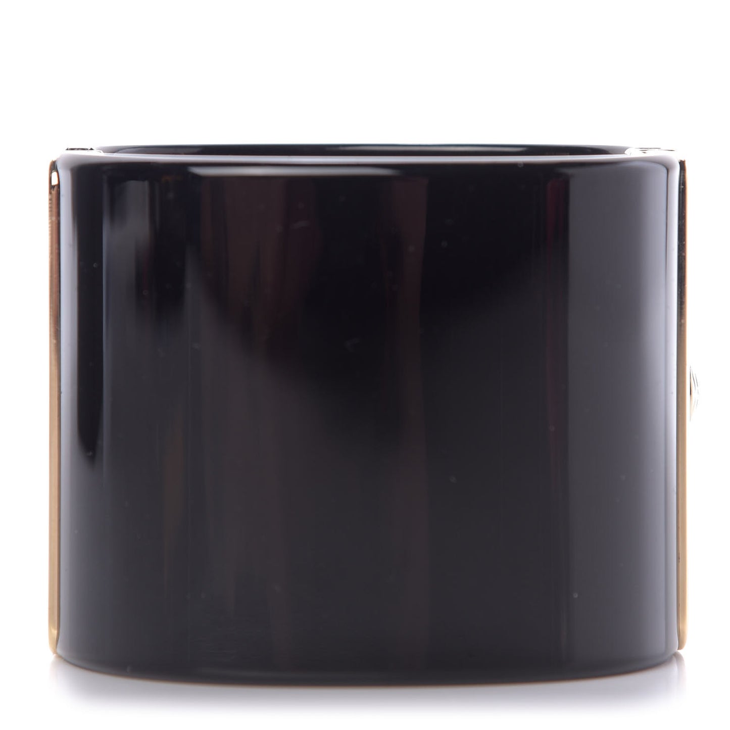 Resin Pearl Enamel CC Cabochon Cuff Black Multicolor