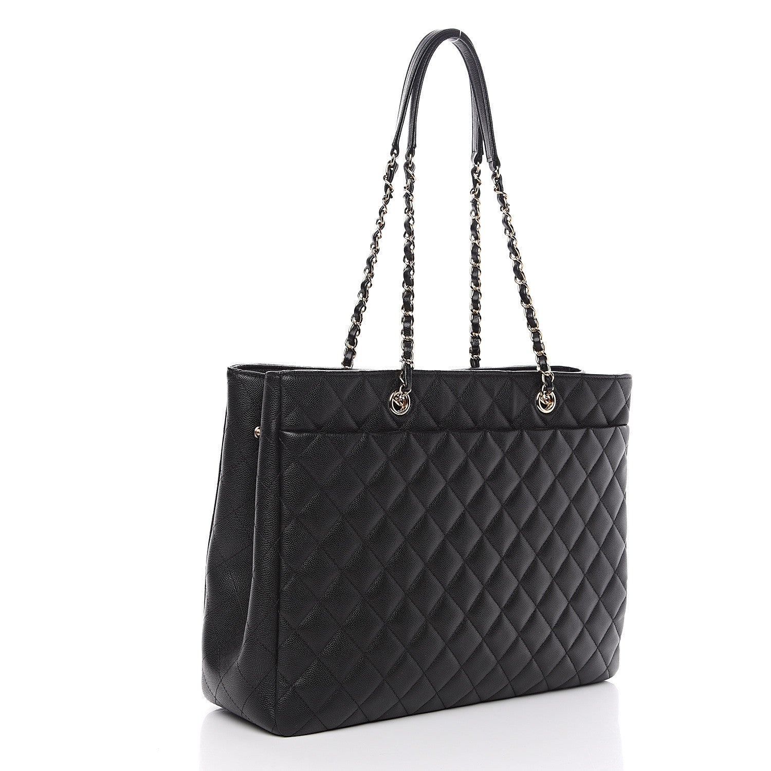Chanel Caviar Quilted Large Shopping Tote Black 2 of 9