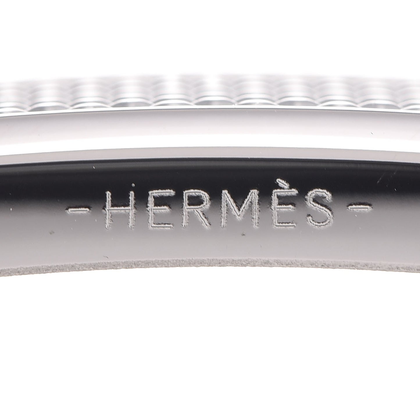 Palladium Guilloche 32mm H Belt Buckle