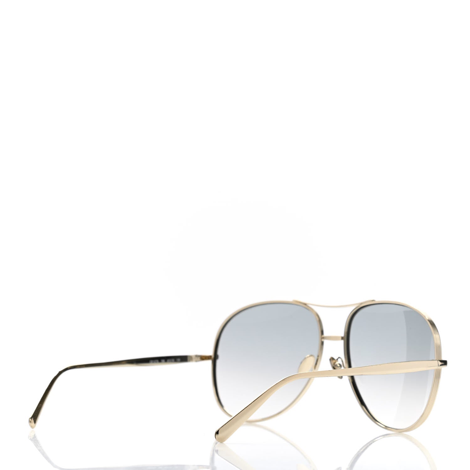 Chloe Metal Aviator Sunglasses CE127S Gold 4 of 7