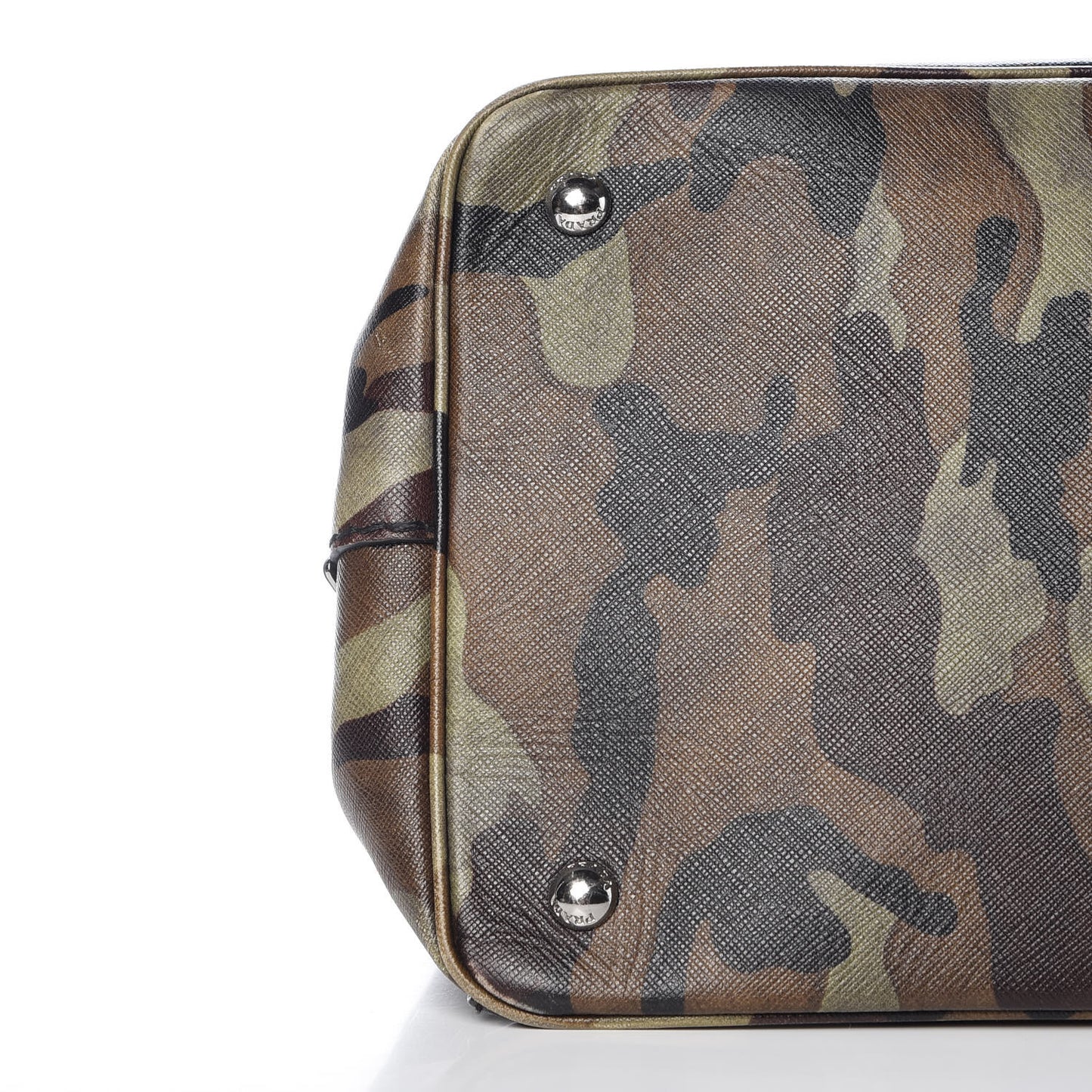 Saffiano Soft Camouflage Military Tote Mimetico