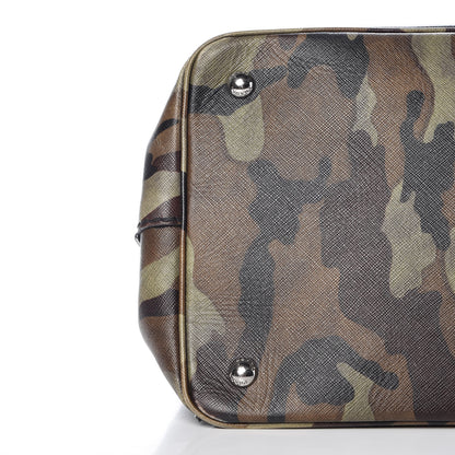 Prada Saffiano Soft Camouflage Military Tote Mimetico 8 of 11