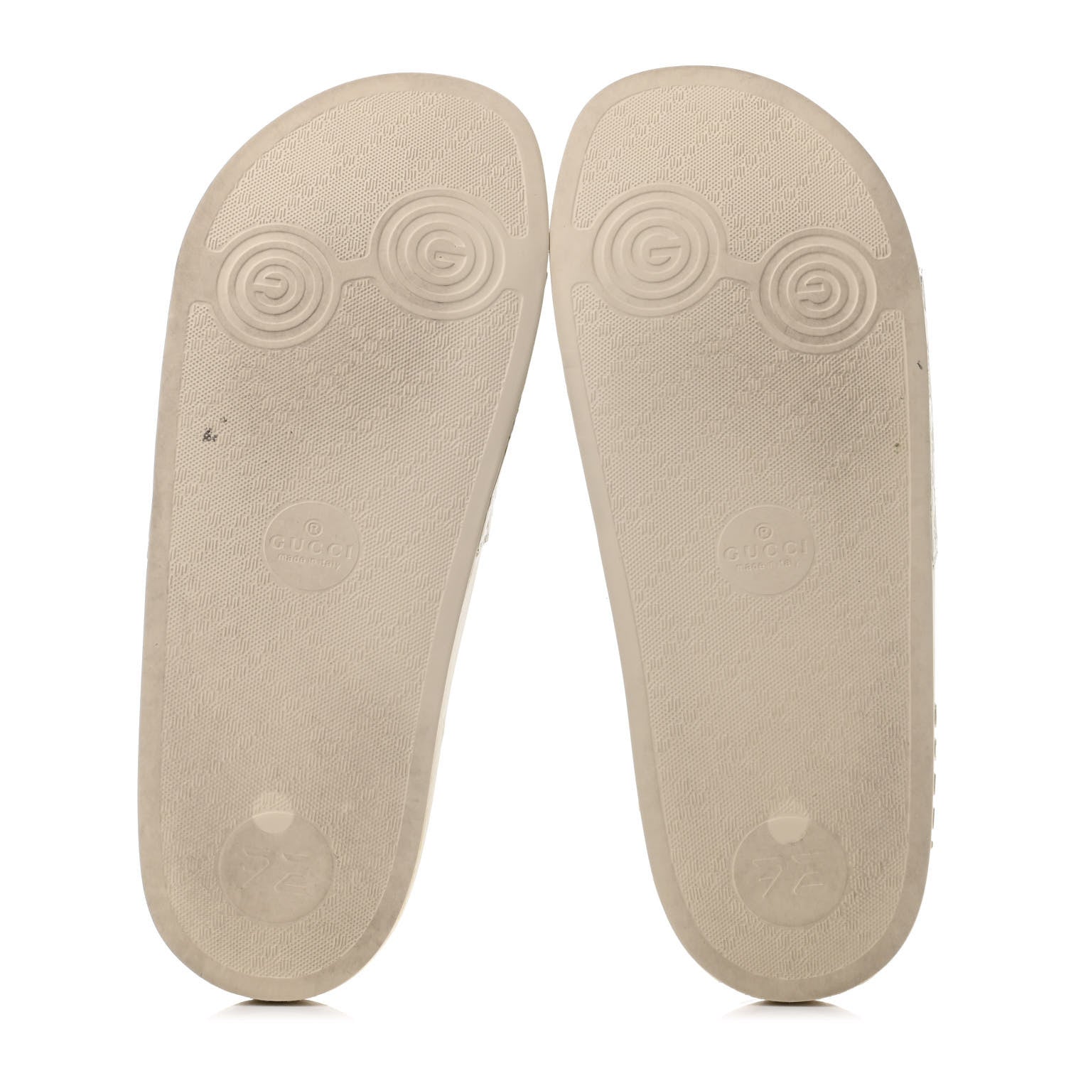 Gucci Microguccissima Slide Sandals 40 Ivory 4 of 4